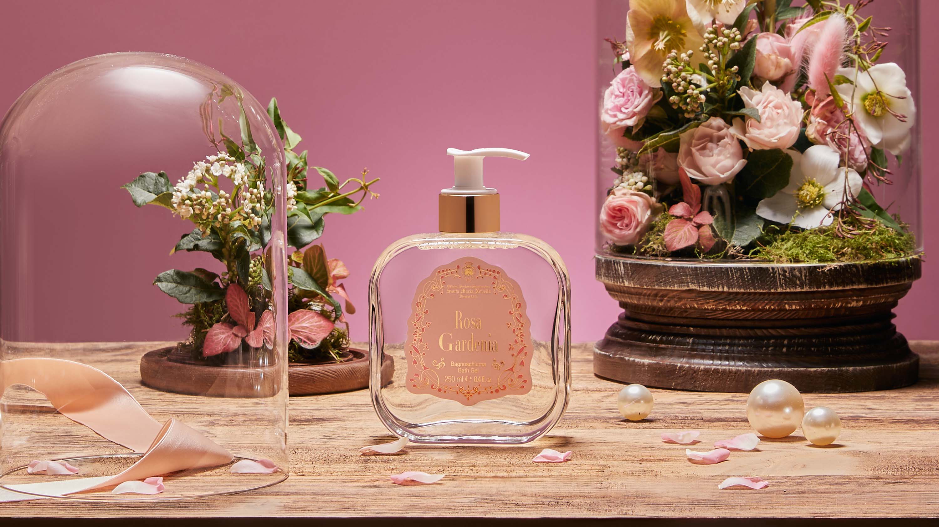 Rosa Gardenia Bath Gel Glass - Image 2