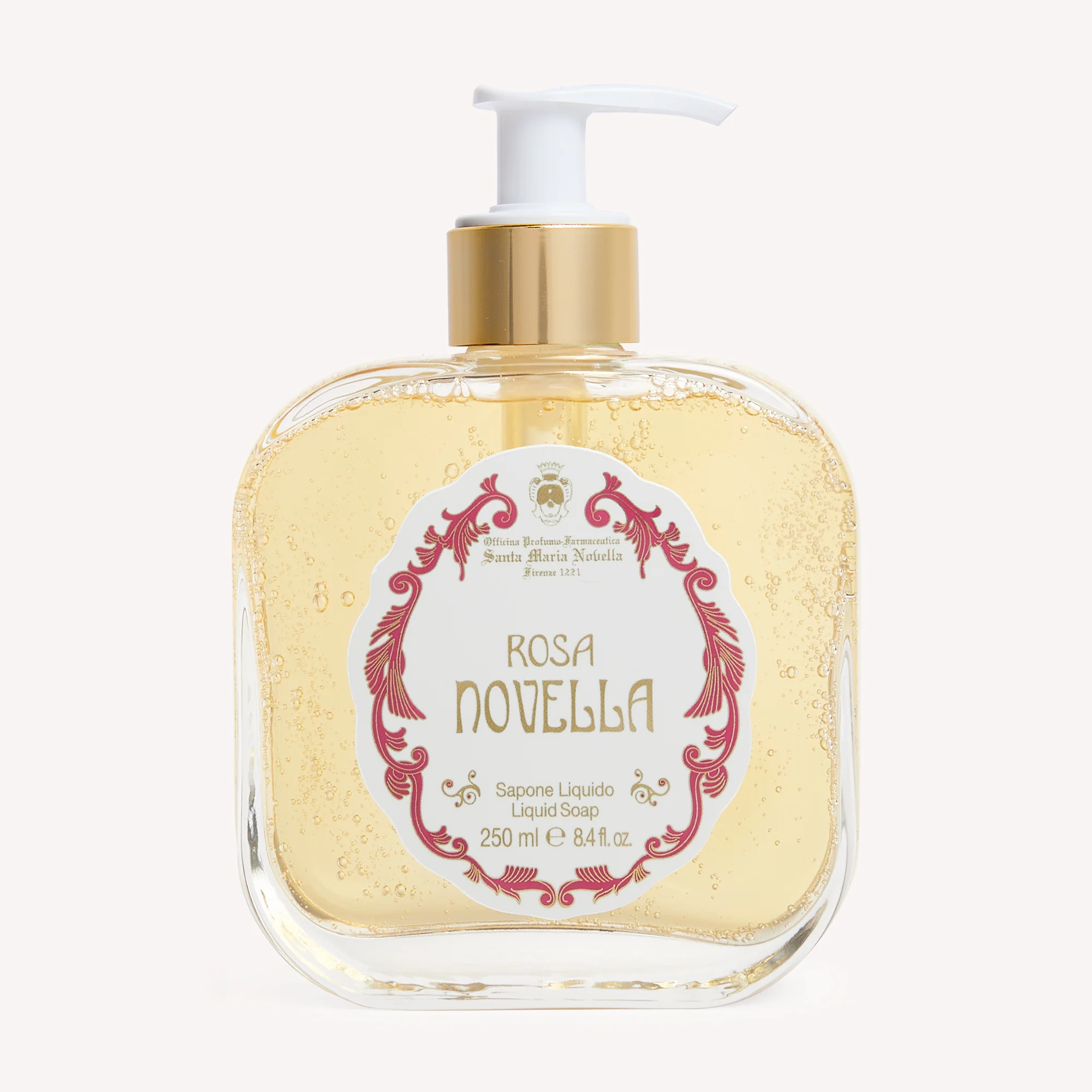 Rosa Novella Liquid Soap Glass