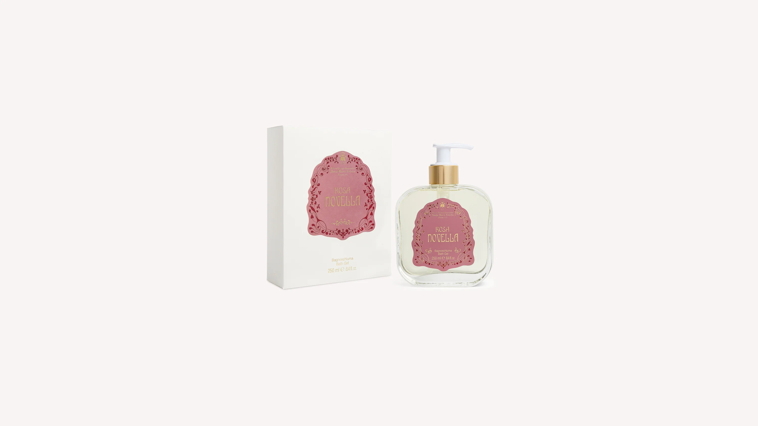 Rosa Novella Bath Gel Glass - Image 4