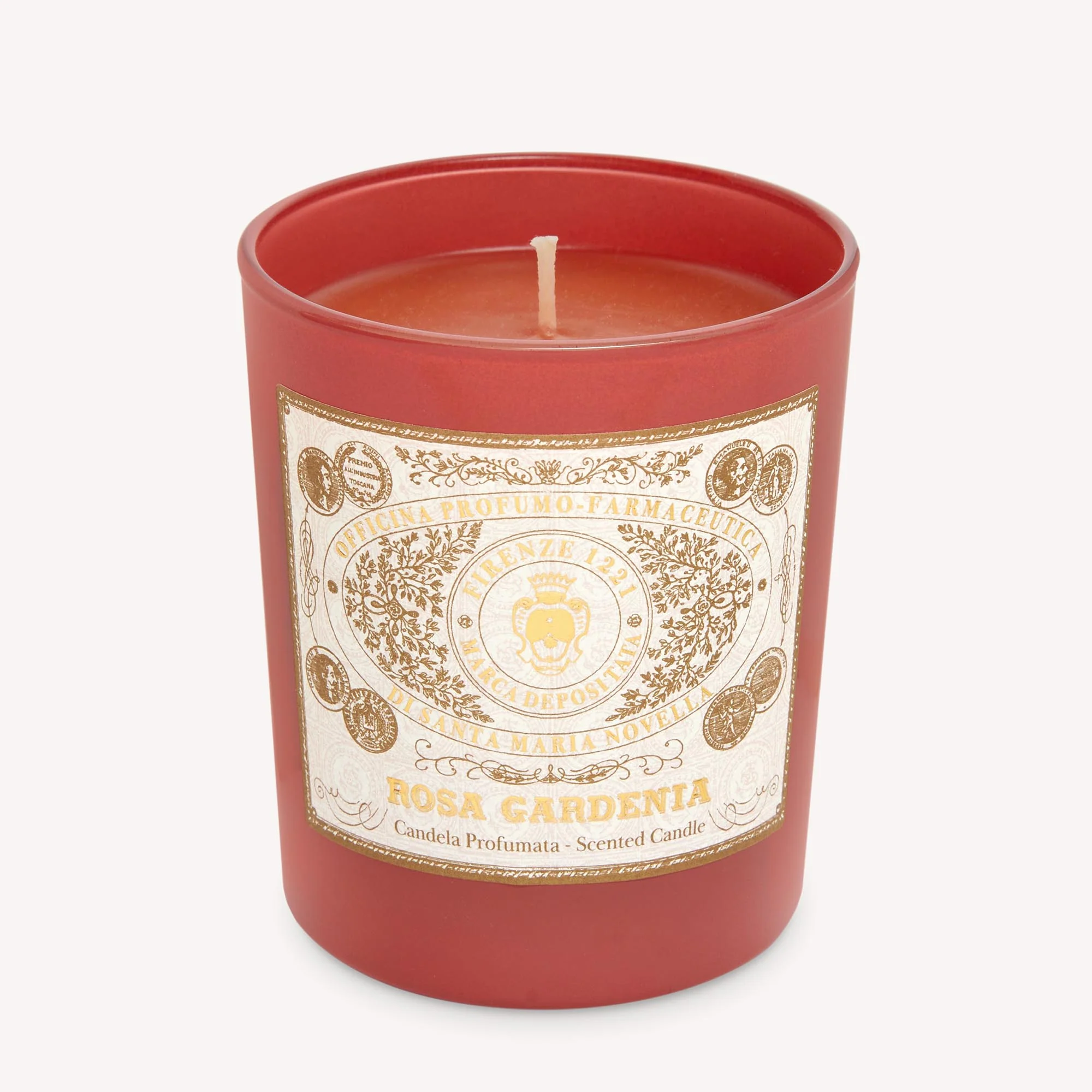 Rosa Gardenia Glass Candle